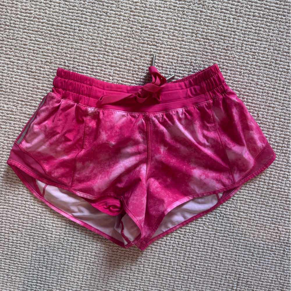 Lululemon Pink tie dye Athletic Shorts